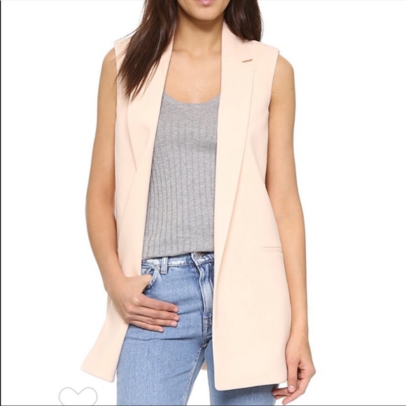 Club Monaco Jackets & Blazers - Club Monaco Soft Pink Open-front Vest/Sz Small/EUC!
